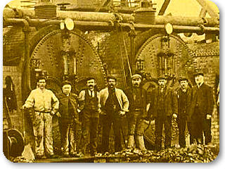 Boiler during construction