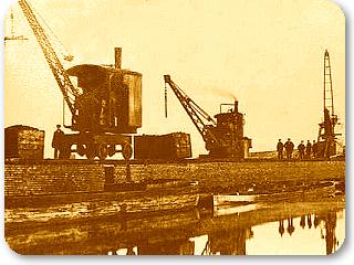 Steam cranes on the Bridgewater canal